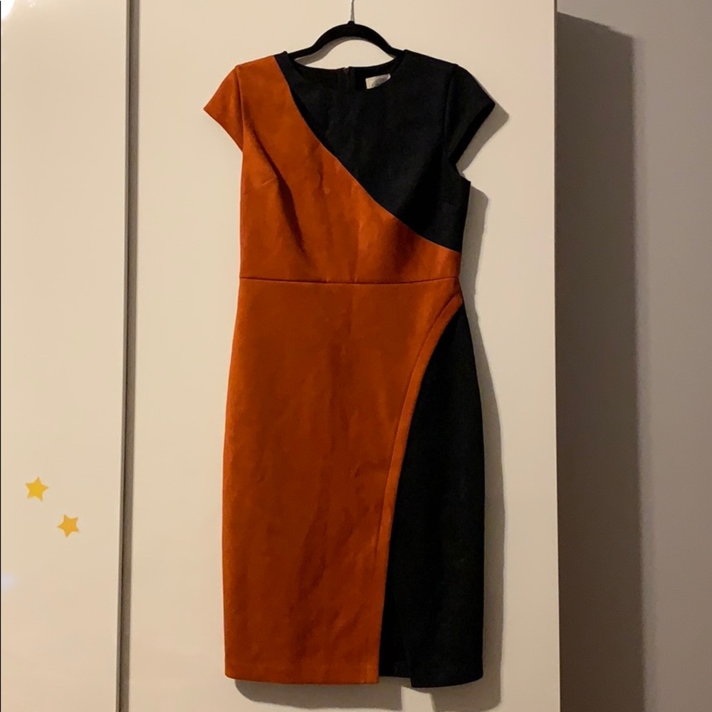 Flawless beige Celine color block cutout dress M